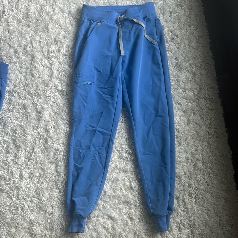 FIGS XXS Blue scrub pants joggers